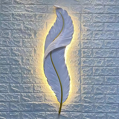 Aplica LED, Pena Decorativa 85CM 31W Lumina Rece/Calda/Neutra Alb Auriu Aplice de Interior Default Title Alessandro Design