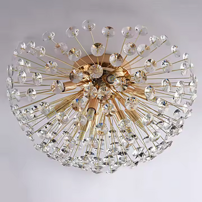 Candelabru Cristal MINUE, 4x G9, Diametru 35cm, Auriu Lucios Candelabre Cristal Default Title Alessandro Design