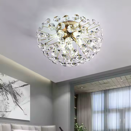 Candelabru Cristal MINUE, 4x G9, Diametru 35cm, Auriu Lucios Candelabre Cristal Default Title Alessandro Design