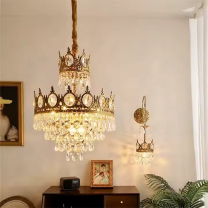 Candelabru Cristal REGALITE Petito, 8XE14, Diametru 45cm, Auriu Lucios, Inaltime Reglabila Candelabre Cristal Default Title Alessandro Design