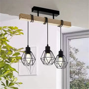 Marcellus Luster, 3x E27, Hnedo-čierne priemyselné lustre Predvolený názov Alessandro Design