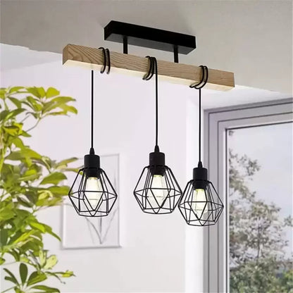 Marcellus Luster, 3x E27, Hnedo-čierne priemyselné lustre Predvolený názov Alessandro Design