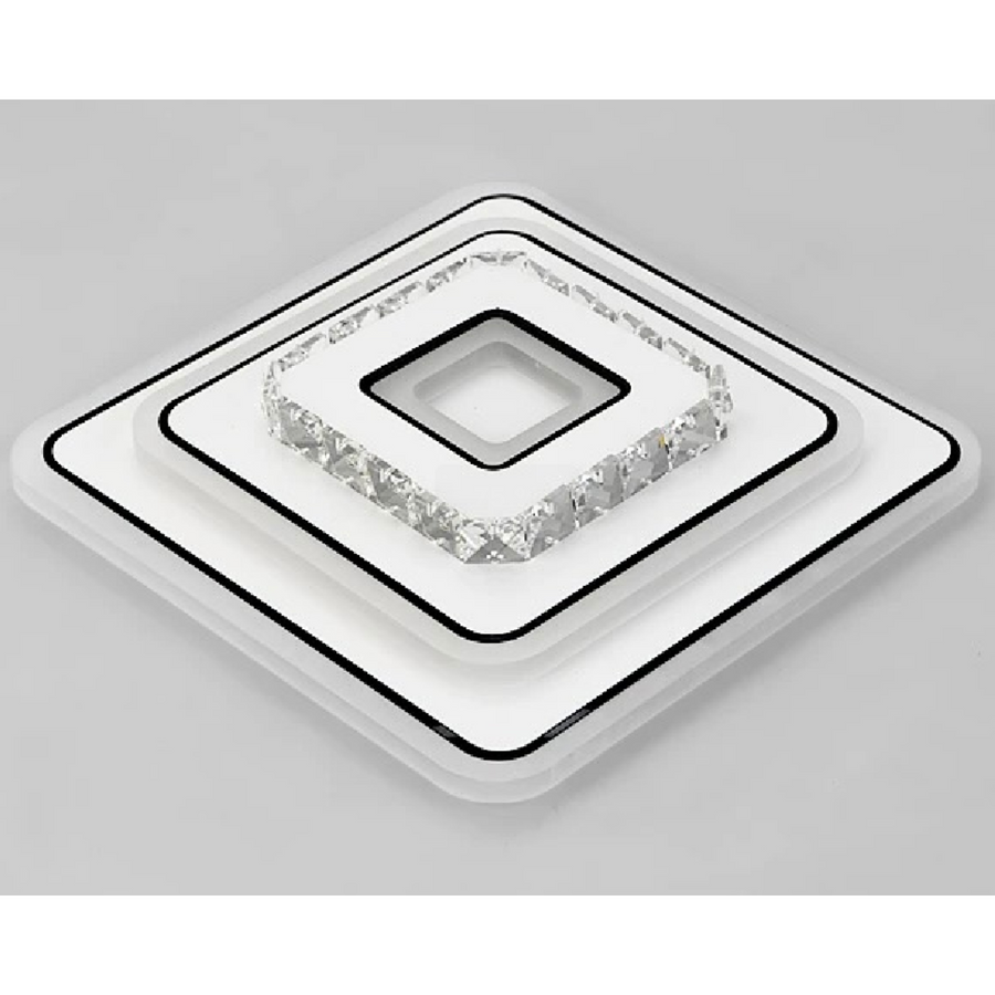 Lustra LED cu cristal ARABELA 40W, lumina Rece/Calda/Neutra, Alb Lustre LED Default Title Alessandro Design