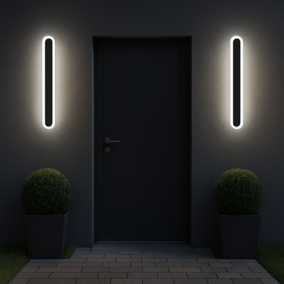 Aplica LED de Exterior SUHA, Lungime 30cm, 4W, IP65, Metal, Liniar, Negru Aplice de Exterior Default Title Alessandro Design