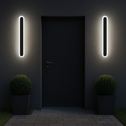 Aplica LED de Exterior SUHA, Lungime 30cm, 4W, IP65, Metal, Liniar, Negru Aplice de Exterior Default Title Alessandro Design