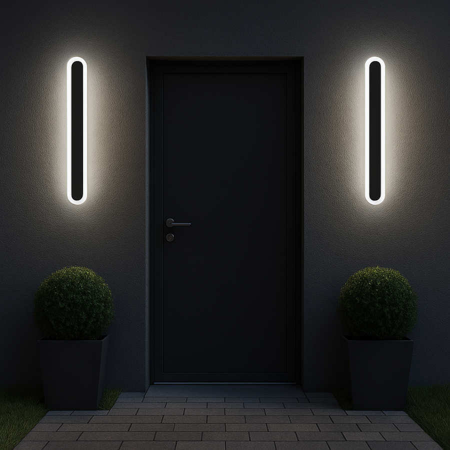 Aplica LED de Exterior SUHA, Lungime 30cm, 4W, IP65, Metal, Liniar, Negru Aplice de Exterior Default Title Alessandro Design
