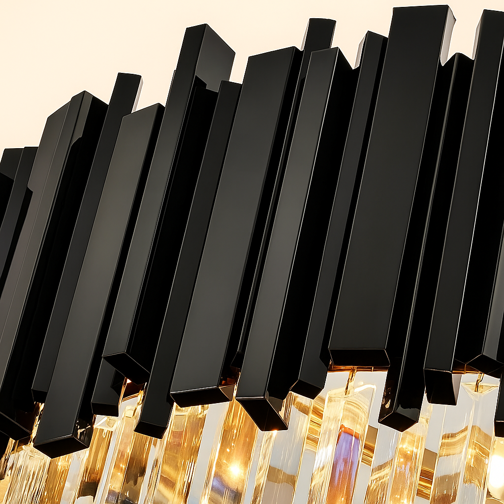 Candelabru Cristal BLOIS Ascendere, 28xE14, Diametru 60cm, Negru, Inaltime Reglabila Candelabre Cristal Default Title Alessandro Design