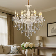 Candelabru Cristal SANSSOUCI Magno, 8xE14, Diametru 68cm, Alb Candelabre Clasice Default Title Alessandro Design