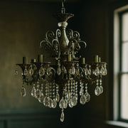 SANSSOUCI Magno krištáľový luster, 8xE14, priemer 65cm, starožitné mosadzné klasické lustre Predvolený názov Alessandro Design