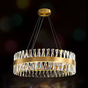 Candelabru LED CASERTA Regalis cu Telecomanda, 95W, Dimabil, Diametru 80cm, Auriu Lustre LED cu Telecomanda Default Title Alessandro Design