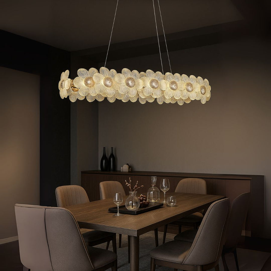 Candelabru Cristal Cadenza Allegro, 80W, Lumina Calda/Neutra/Rece, Inaltime reglabila, Auriu Candelabre Cristal Default Title Alessandro Design