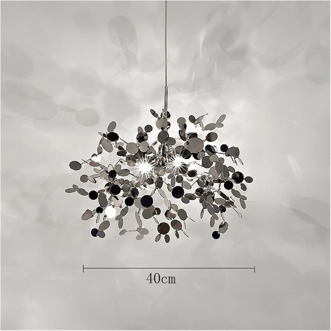 Candelabru Modern, CAPRICIO Allegro, 2xE14, Diametru 40cm, Crom Lucios, Inaltime Reglabila Candelabre Moderne Default Title Alessandro Design