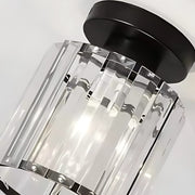 Klasický luster, gruzínsky, 1x E27, sklenené tienidlo, čierny, kov a sklo Klasické lustre Predvolený názov Alessandro Design
