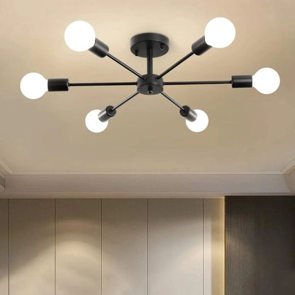 Luster Mikkos 6XE27, priemer 49cm, Čierna Moderné lustre Predvolený názov Alessandro Design
