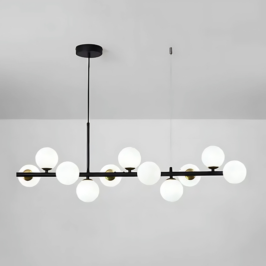 Lustra cu bec moderna LOFT Pavilion, 11x G9, Negru, Metal, Inaltime Reglabila Lustre Moderne Default Title Alessandro Design