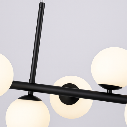 Lustra cu bec moderna LOFT Pavilion, 11x G9, Negru, Metal, Inaltime Reglabila Lustre Moderne Default Title Alessandro Design