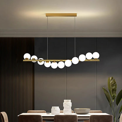 Lustra LOFT Hall, 11x G9, Alb Auriu, Metal, Inaltime Reglabila, Elegant Lustre Moderne Default Title Alessandro Design