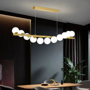 Lustra LOFT Hall, 11x G9, Alb Auriu, Metal, Inaltime Reglabila, Elegant Lustre Moderne Default Title Alessandro Design