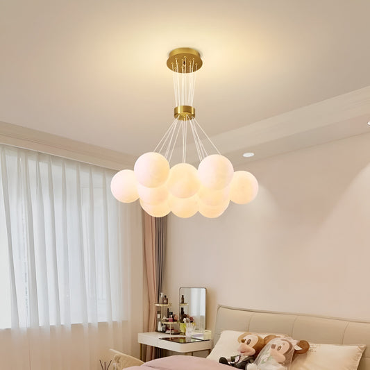 Lustra MODERNA LOFT Bagliore, Glob, 11xE27, Inaltime Reglabila, Auriu Lustre Moderne Default Title Alessandro Design