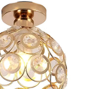 Lustra Vera, 1xE27, D18H15cm, Auriu, Metal si Cristal Lustre Clasice Default Title Alessandro Design