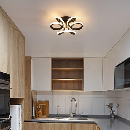Lustra LED VERTEX HELIX, 65W, lumina Rece/Calda/Neutra, Negru Lustre LED Default Title Alessandro Design