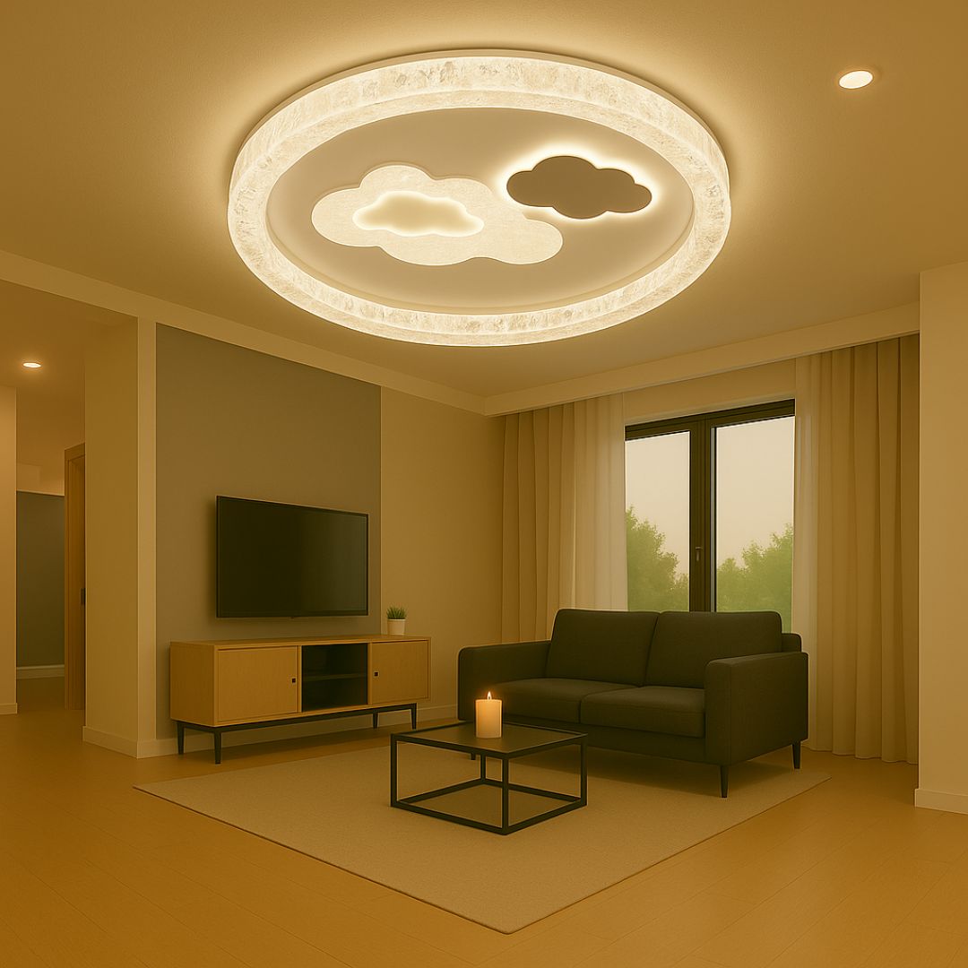 Lustra LED SKYForma Starry, 61W, lumina Rece/Calda/Neutra, Negru Lustre LED Default Title Alessandro Design