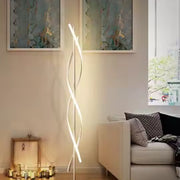 Lampadar LED Upsilon, 48W, lumina Rece/Calda/Neutra, Metal si Acril, Alb Veioze & Lampadare Default Title Alessandro Design