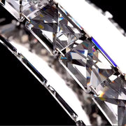 Lustra LED suspendata cu telecomanda si cristal PRISM ANTEA 57W, 2 Cercuri, lumina Rece/Calda/Neutra, Dimabila, Crom Lucios, Inaltime Reglabila Lustre LED cu Telecomanda Default Title Alessandro Design