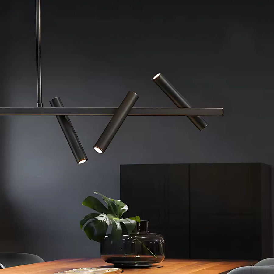 Lustra LED Harman, 23W, 6 Surse, Lumina Neutra, Negru Lustre Moderne Default Title Alessandro Design