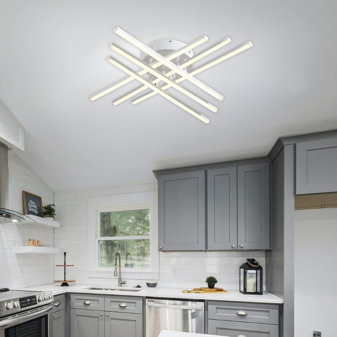 Lustra LED cu Telecomanda, GIO, 81W, Lumina Rece/Clada/Neutra, Alb Lustre LED cu Telecomanda Default Title Alessandro Design