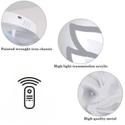 Lustra LED cu telecomanda LILY 40W, 3 Elemente, lumina Rece/Calda/Neutra, Dimabila, Alb Lustre LED cu Telecomanda Default Title Alessandro Design