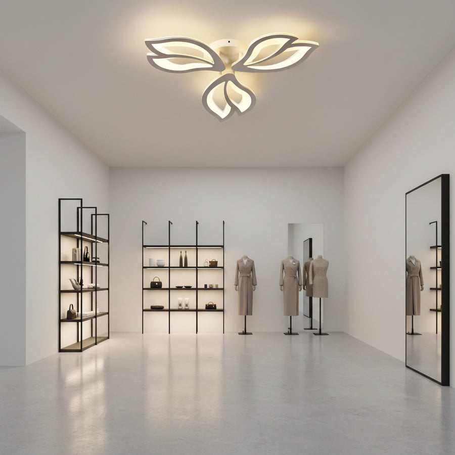 Lustra LED cu telecomanda LILY 40W, 3 Elemente, lumina Rece/Calda/Neutra, Dimabila, Alb Lustre LED cu Telecomanda Default Title Alessandro Design