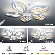Lustra LED cu telecomanda ORCHID 66W, 5 Petale, lumina Rece/Calda/Neutra, Dimabila, Alb Lustre LED cu Telecomanda Default Title Alessandro Design