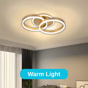 Lustra LED cu telecomanda RINOVA 41W, 2 Cercuri, lumina Rece/Calda/Neutra, Dimabila, Auriu Lustre LED cu Telecomanda Default Title Alessandro Design