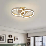 Lustra LED cu telecomanda RINOVA 41W, 2 Cercuri, lumina Rece/Calda/Neutra, Dimabila, Auriu Lustre LED cu Telecomanda Default Title Alessandro Design