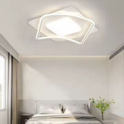 Lustra LED cu telecomanda MODERNO 53W, 2 Patrate, lumina Rece/Calda/Neutra, Dimabila, Alb Lustre LED cu Telecomanda Default Title Alessandro Design