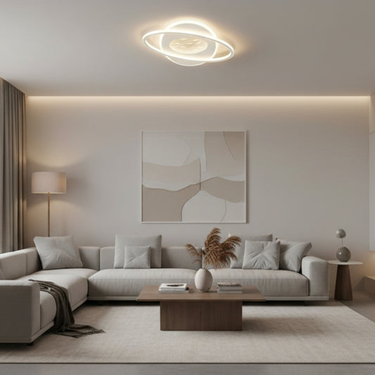 LED luster s diaľkovým ovládaním VOLTA 125W, oválny, studené/teplé/neutrálne svetlo, stmievateľné, biely