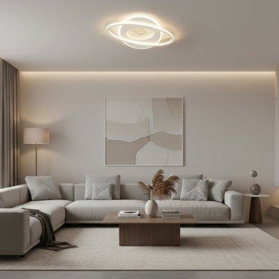 LED luster s diaľkovým ovládaním VOLTA 125W, oválny, studené/teplé/neutrálne svetlo, stmievateľné, biely