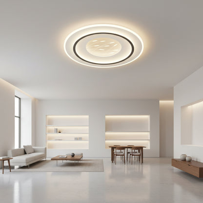 LED luster s diaľkovým ovládaním LINEA 125W, okrúhly, studené/teplé/neutrálne svetlo, stmievateľné, čierny