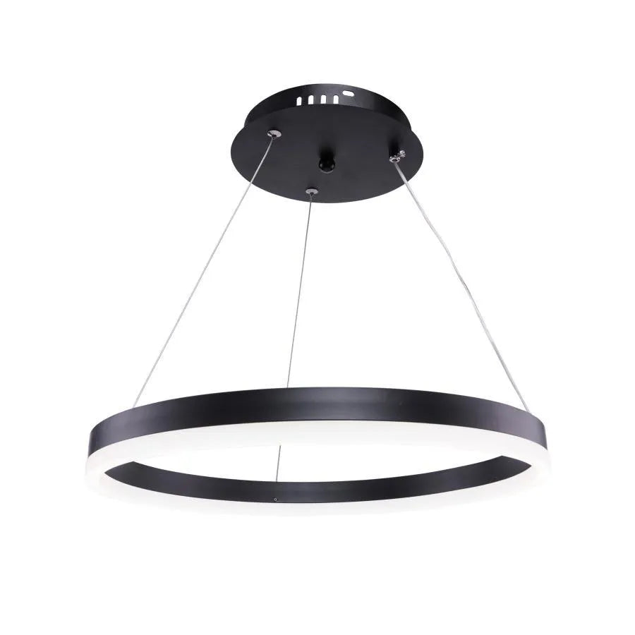 Lustra LED suspendata cu telecomanda ANINA 34W, 1 Cerc, lumina Rece/Calda/Neutra, Dimabila, Negru, Inaltime Reglabila Lustre LED cu Telecomanda Default Title Alessandro Design