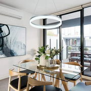 Lustra LED cu telecomanda ANINA 34W, lumina Rece/Calda/Neutra, Dimabila, Alb, Inaltime Reglabila Lustre LED cu Telecomanda Default Title Alessandro Design