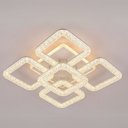 Lustra LED Astrid cu Telecomanda, 134W, Dimabil, Alb Lustre LED cu Telecomanda Default Title Alessandro Design