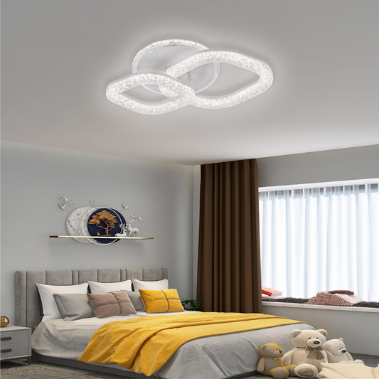 Lustra LED Asgard 29W cu Telecomanda, Lumina Dimabila, Alb Lustre LED cu Telecomanda Default Title Alessandro Design