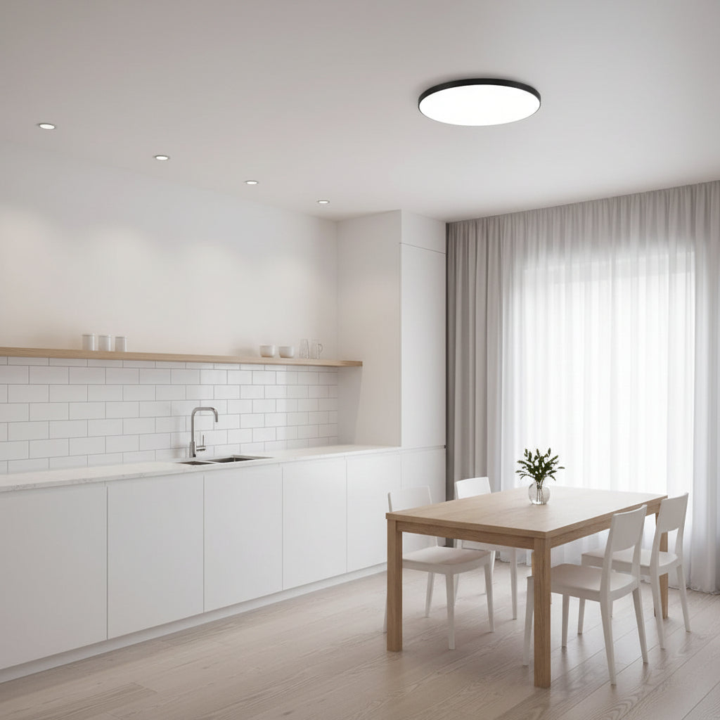 Plafoniera LED SOLIS 37cm 32W Lumina Rece Negru Plafoniere LED Default Title Alessandro Design