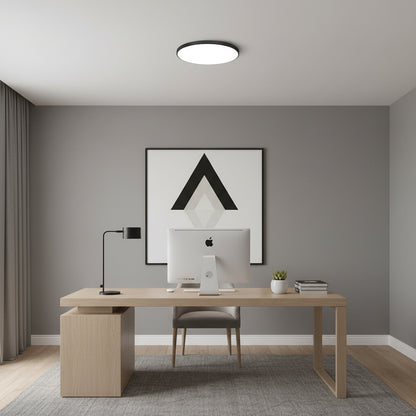 Plafoniera LED SOLIS 37cm 32W Lumina Rece Negru Plafoniere LED Default Title Alessandro Design