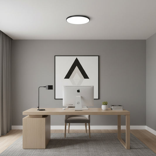 Plafoniera LED SOLIS 37cm 32W Lumina Rece Negru Plafoniere LED Default Title Alessandro Design