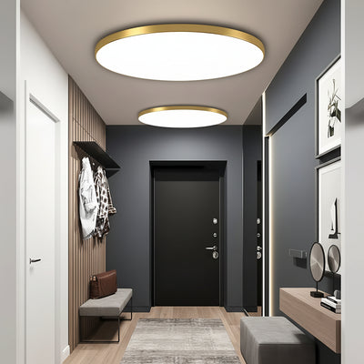 SOLIS LED stropné svietidlo 27cm 20W Cold Light Gold
