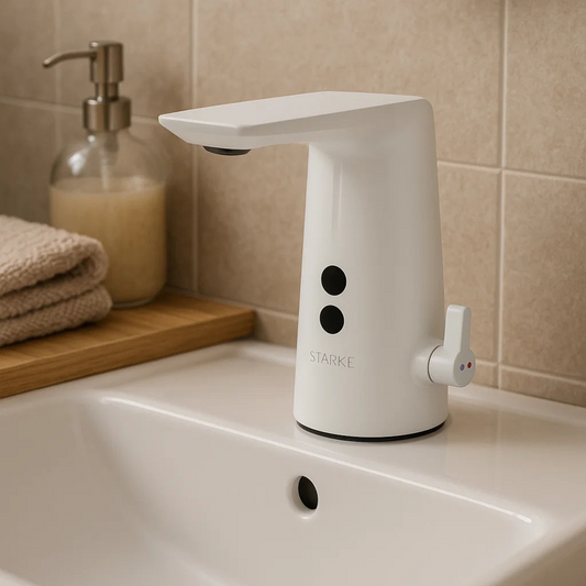 Drezová batéria so senzorom, sanitárna mosadz, biela, RW-190WH Kúpeľňové batérie Predvolený názov Alessandro Design