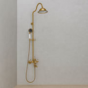 Sprchový stĺp, sanitárna mosadz, zlato, WZY/310/B Batérie a sprchové stĺpy Predvolený názov Alessandro Design