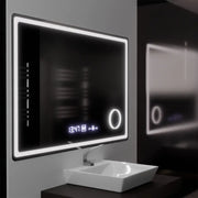 Oglinda LED Rectangulara, 120x80cm, Souverain MotionGlow Marcello, Sistem Dezaburire, Ceas & Termometru, Lupa Cosmetica, Dimabila Oglinzi Marcello Default Title Alessandro Design